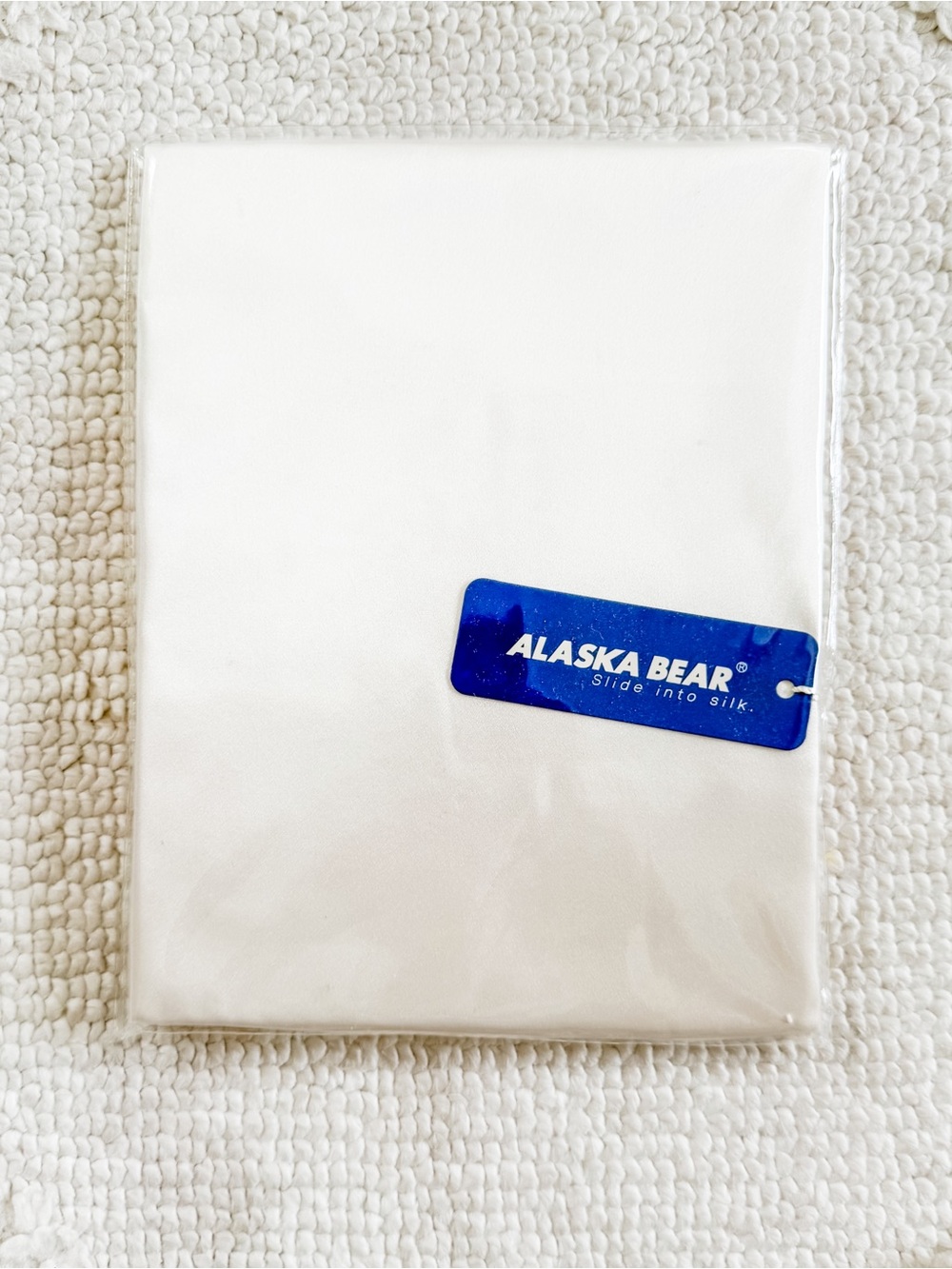 White Silk-Feel Pillowcase